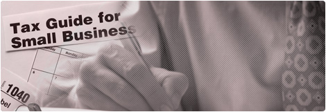 Tax guide for small business - accounting documents and calculator